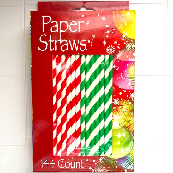 Christmas Paper Straws 144 count - Picture 1 of 1